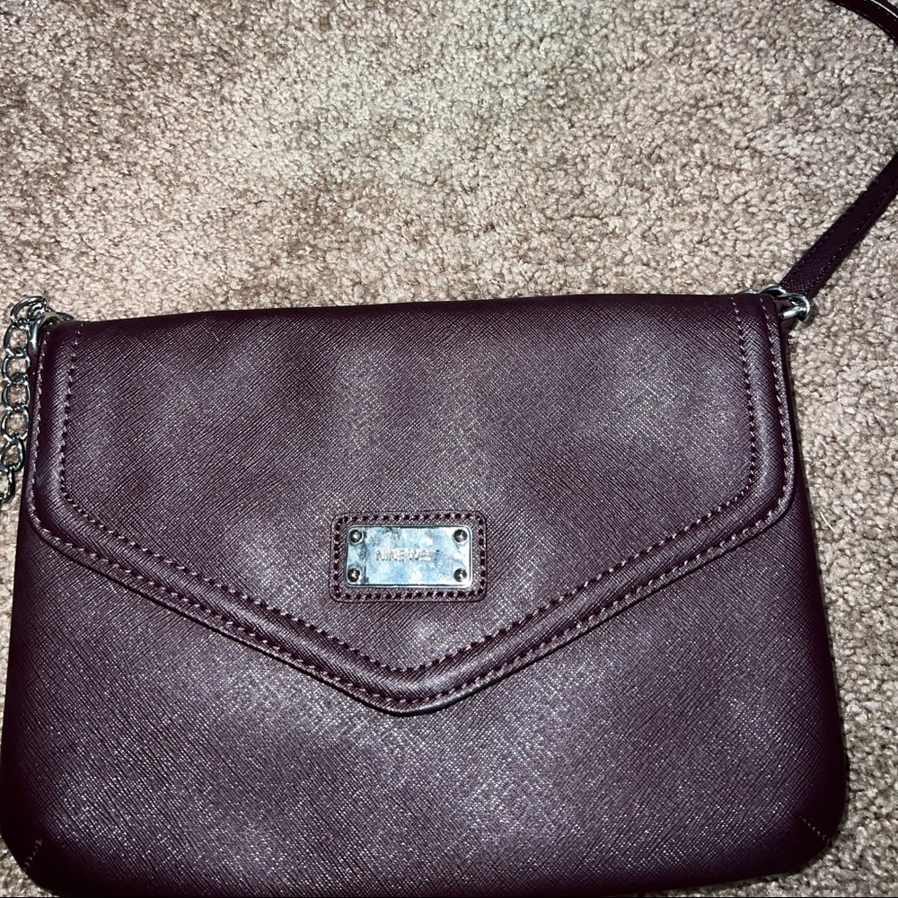 Purple shoulder bag